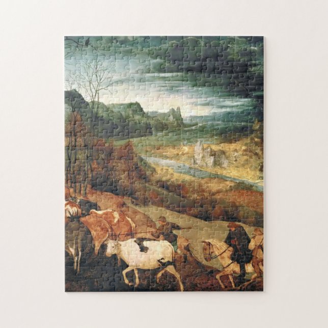 Quebra-cabeça Pieter Bruegel, O Velho - O Regresso Da Herd (Vertical)