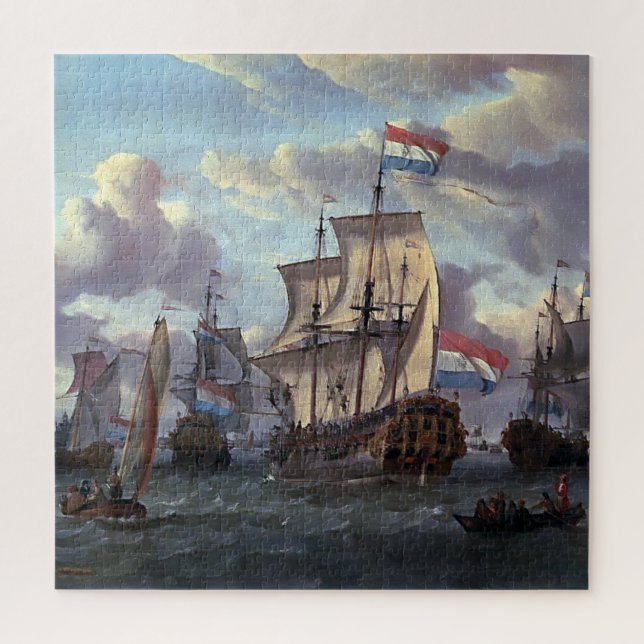 Quebra-cabeça Pieter e Paul Amsterdã 1698 Abraham Storck (Vertical)