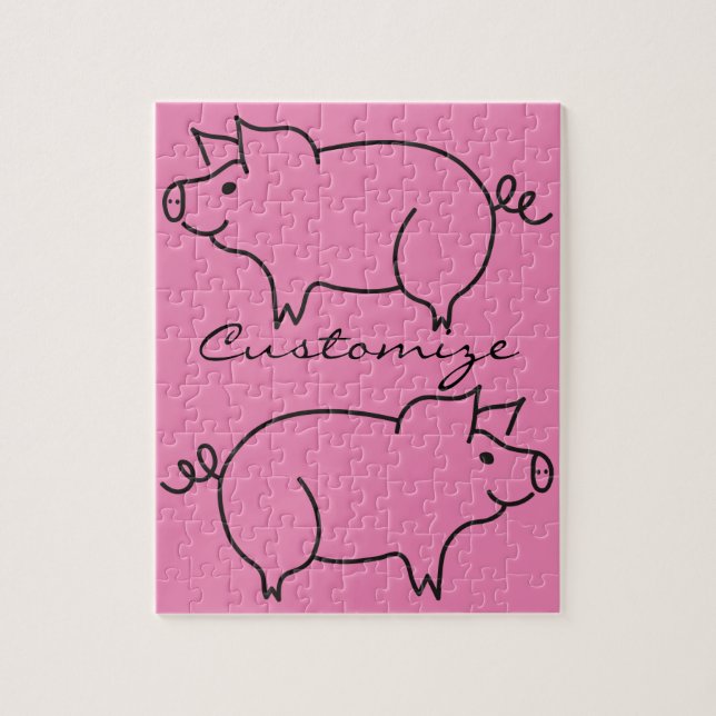 Quebra-cabeça Pig Animal Thunder_Cove (Vertical)