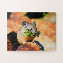 Quebra-cabeça Pika Mastigando Plantas