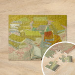 Quebra-cabeça Pilares dos romances franceses | Vincent van Gogh<br><div class="desc">Piles of French Novels (1887),  do artista poste-impressionista holandês Vincent Van Gogh. Arte original é um óleo na canvas que representa pilhas de livros em tons amarelos vibrantes. Use as ferramentas de design para adicionar texto personalizado ou personalizar a imagem.</div>