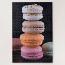 Quebra-cabeça Pilha colorida de Macarons Franceses