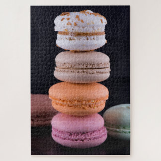 Quebra-cabeça Pilha colorida de Macarons Franceses