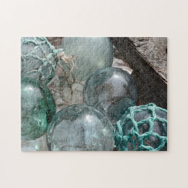 Quebra-cabeça Pilha de bóias de pesca de vidro (Horizontal)