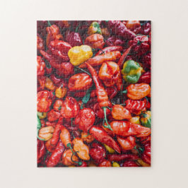 Quebra-cabeça Pilha de Peppers Vermelhos