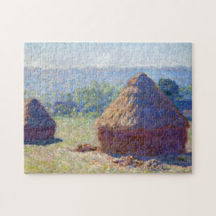 Quebra-cabeça Pilhas de trigo (fim do Verão), Monet