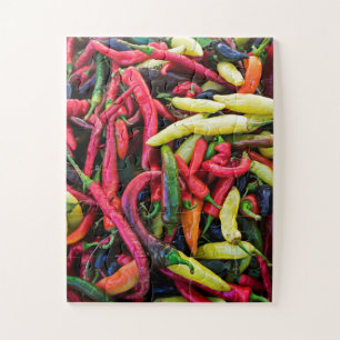 Quebra-cabeça Pimenta de pimentão colorida