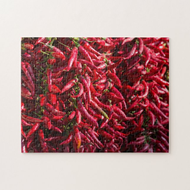 Quebra-cabeça Pimenta Vermelha Picante Na Cidade De Kalocsa (Horizontal)