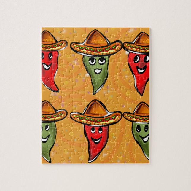 Quebra-cabeça Pimentões Cinco de Mayo (Vertical)