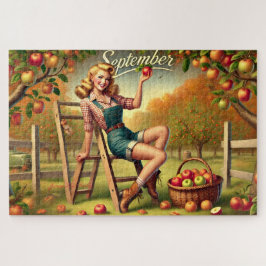 Quebra-cabeça Pin-up de Colheita de Setembro