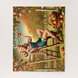 Quebra-cabeça Pin-up de Colheita de Setembro