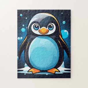 Quebra-cabeça Pinguim-azul-macaco