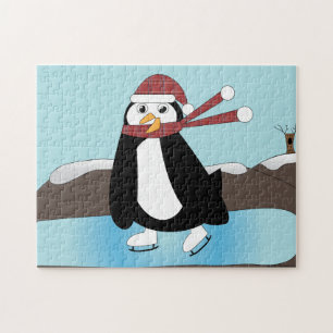 Quebra-cabeça Pinguim De Ice Skating