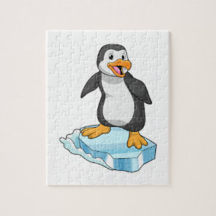 Quebra-cabeça Pinguim no gelo flutuante