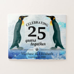 Quebra-cabeça Pinguins Fofos na Neve   25º Aniversário de Casame