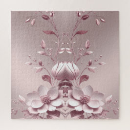 Quebra-cabeça Pink Floral Jigsaw Puzzle