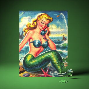 Quebra-cabeça Pino da Sereia Vintage