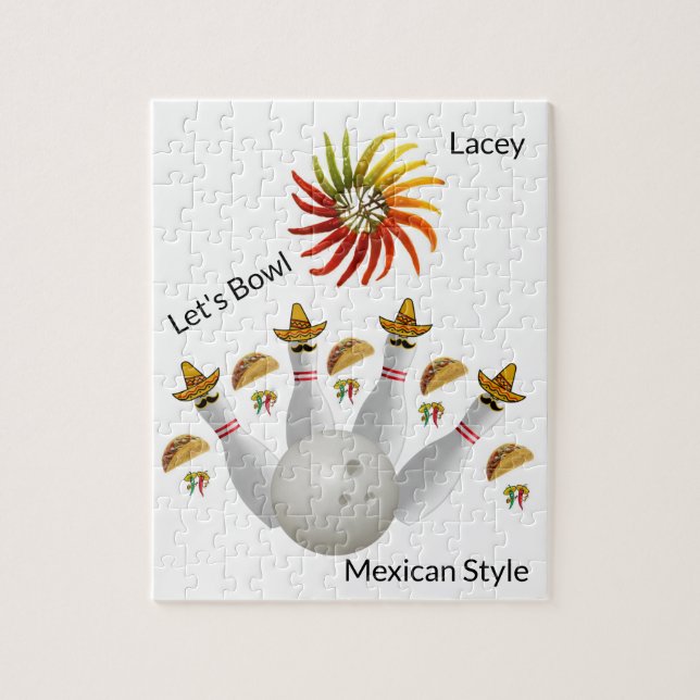 Quebra-cabeça Pinos de Bola de boliche de Pimentos Quentes Mexic (Vertical)