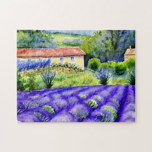 Quebra-cabeça Pintar campos de Lavanda (Horizontal)