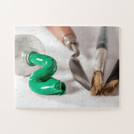 Quebra-cabeça Pintas e pincéis de óleo