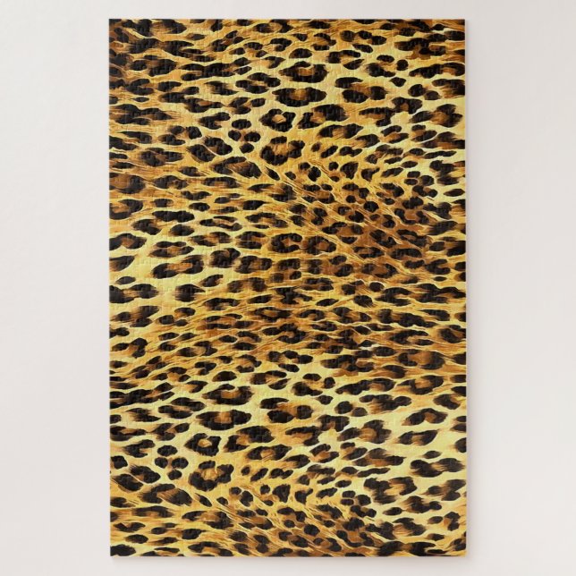 Quebra-cabeça Pintas-leopardo Pintor de Camuflagem (Vertical)
