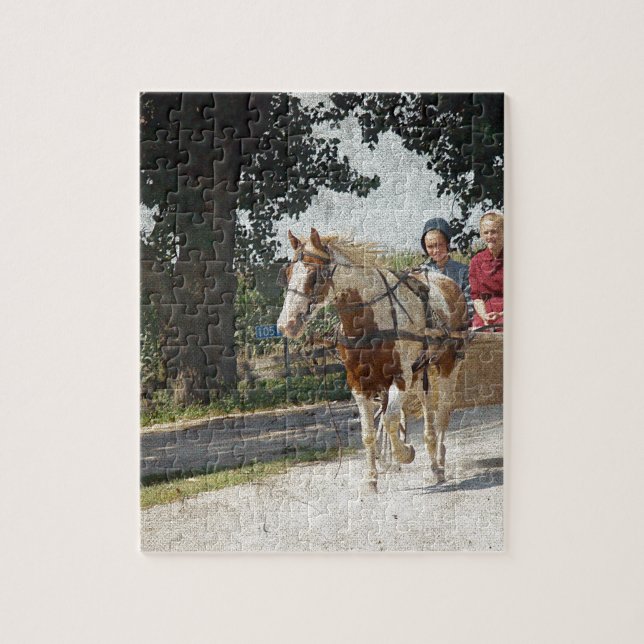 Quebra-cabeça Pinto e crianças em escuta (Vertical)