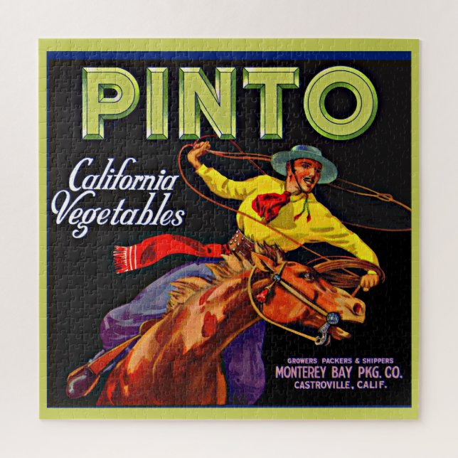 Quebra-cabeça Pinto vegetable crate label  (Vertical)