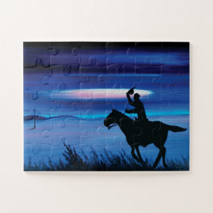 Quebra-cabeça Pintor 🐎 Cowboy dos EUA
