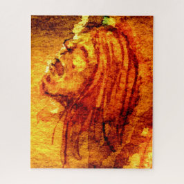 Quebra-cabeça Pintor de Aquarelas com Tristeza de Saúde Mental