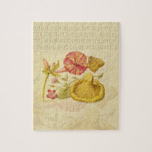 Quebra-cabeça Pintor de Flores de Borboleta Flor de Borboleta