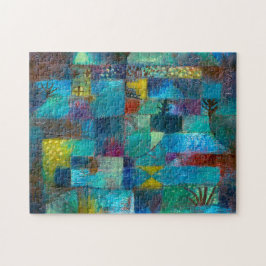 Quebra-cabeça Pintor do jardim terraçado (1920) de Paul Klee