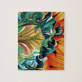 Quebra-cabeça Pintor original de girassol amarelo