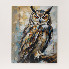 Quebra-cabeça Pintura a óleo de coruja