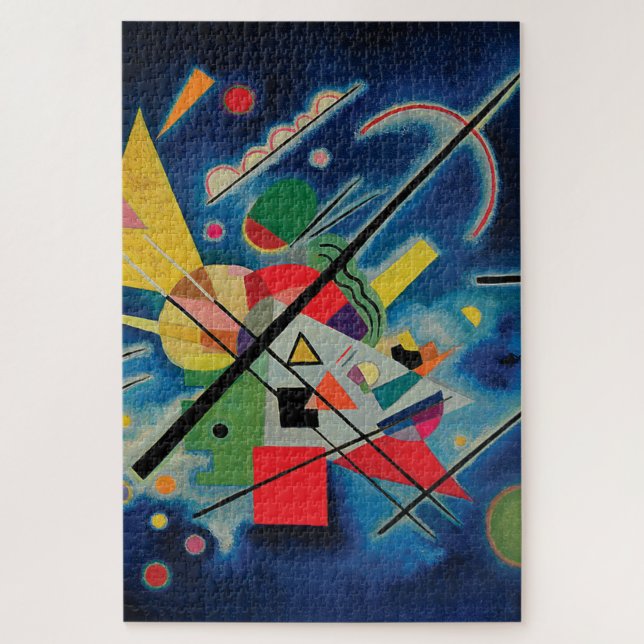 Quebra-cabeça Pintura azul de Wassily Kandinsky (Vertical)