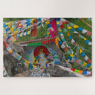 Quebra-cabeça Pintura Budista sobre Rochas