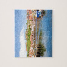 Pintura cêntrica de Whitby Harbor