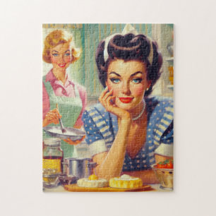 Quebra-cabeça Pintura da Cozinha Retro