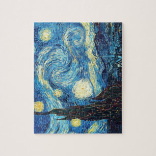 Quebra-cabeça Pintura da noite estrelado de Van Gogh