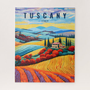 Quebra-cabeça Pintura da Toscana no Sunset Itália Viagem Art