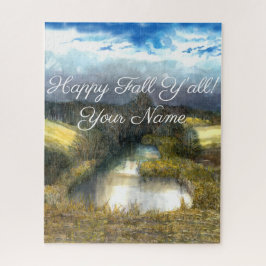 Quebra-cabeça Pintura de aquarela de outono