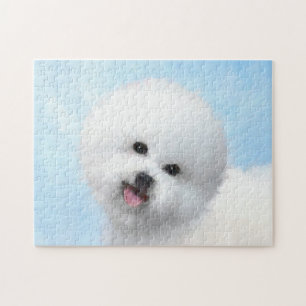 Quebra-cabeça Pintura de Bichon Frise - Arte de Cachorro Origina
