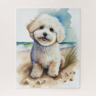 Quebra-cabeça Pintura de Cachorro Bichon Frise