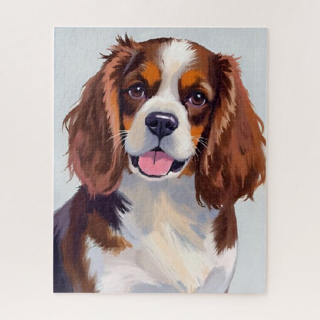 Quebra-cabeça Pintura de Cão Cocker Spaniel (Vertical)