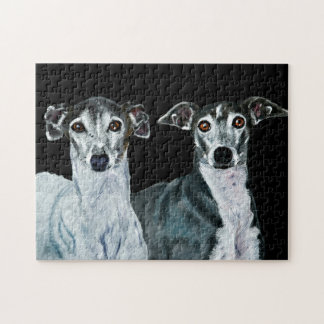 Quebra-cabeça Pintura de dois galgos italianos