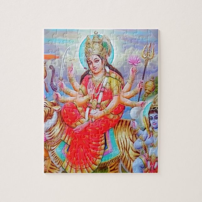 Quebra-cabeça Pintura de Durga Ji da deusa (Vertical)