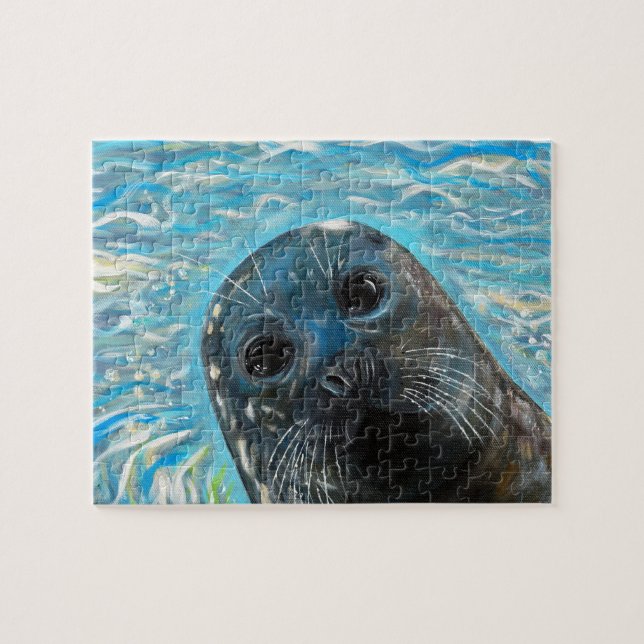 Quebra-cabeça Pintura de Foca Pop Up (Horizontal)