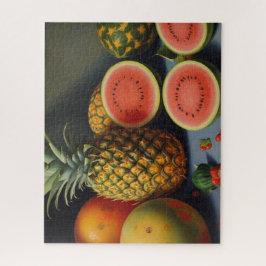 Quebra-cabeça Pintura de Frutas Tropicais
