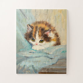 Quebra-cabeça Pintura de gatinho fofa de Henriëtte Ronner Knip v