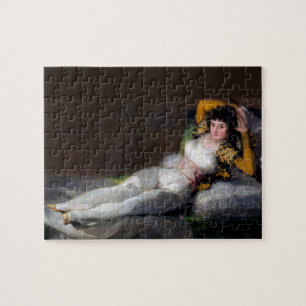 Quebra-cabeça Pintura de Goya - Maja Vestida - La Maja Vestida