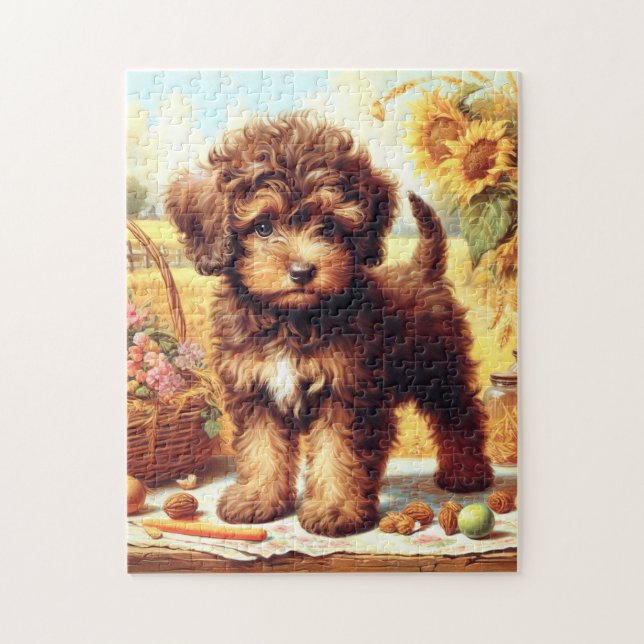Quebra-cabeça Pintura de Lagotto Romagnolo (Vertical)